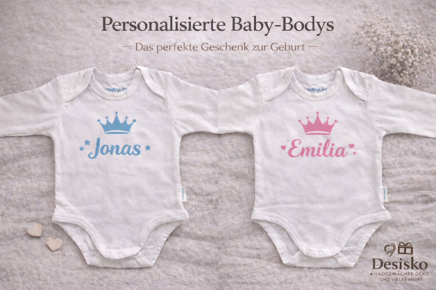 Baby-Bodys personalisiert